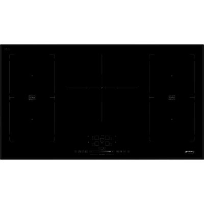 Smeg SIM592B 90cm Slider Touch Control MultiZone Induction Hob with Angled Edge Glass in Black Glass Smeg SIM592B 90cm Slider Touch Control MultiZone Induction Hob with Angled Edge Glass in Black Glass